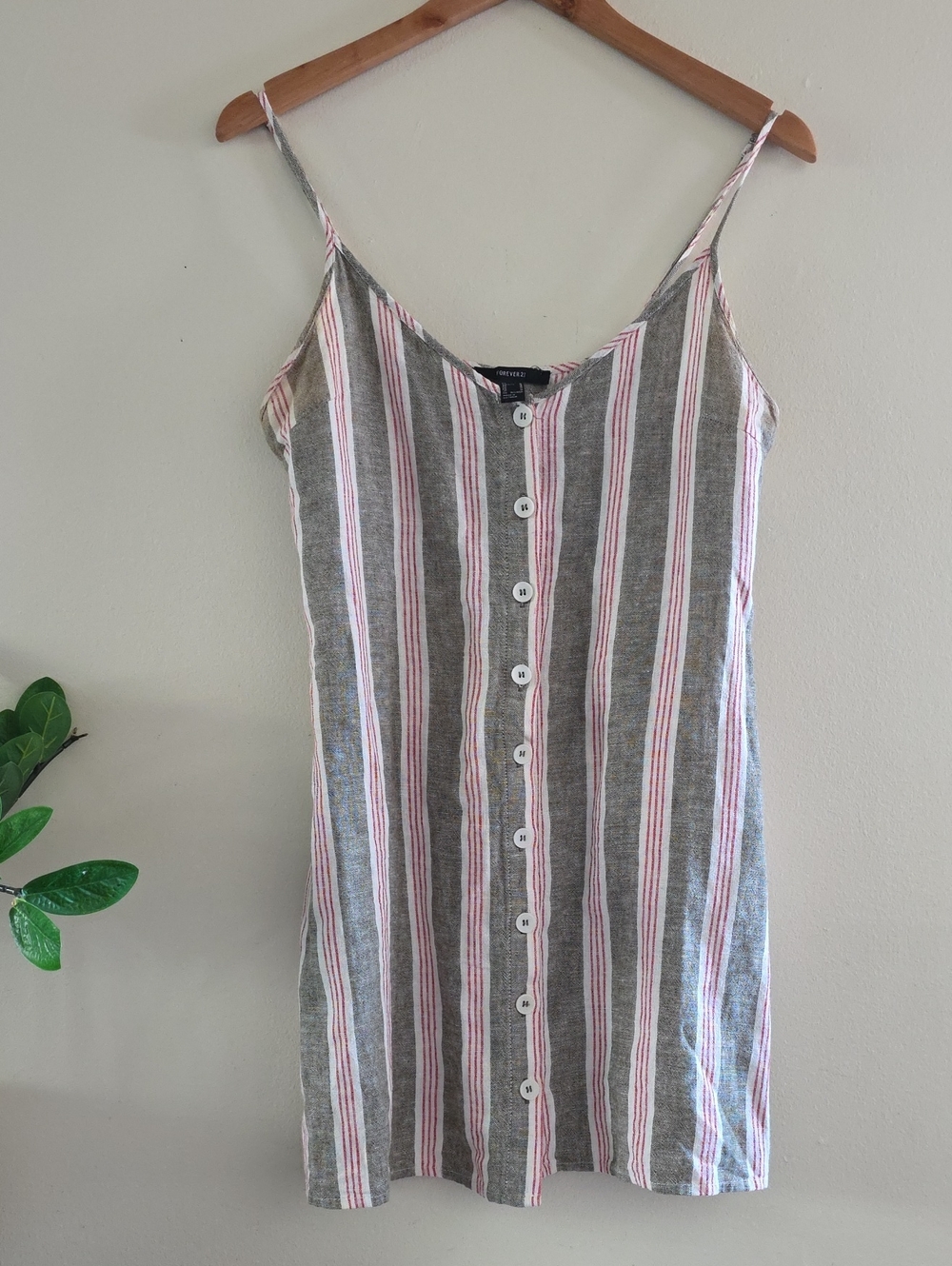 F21 Striped Mini Dress - M